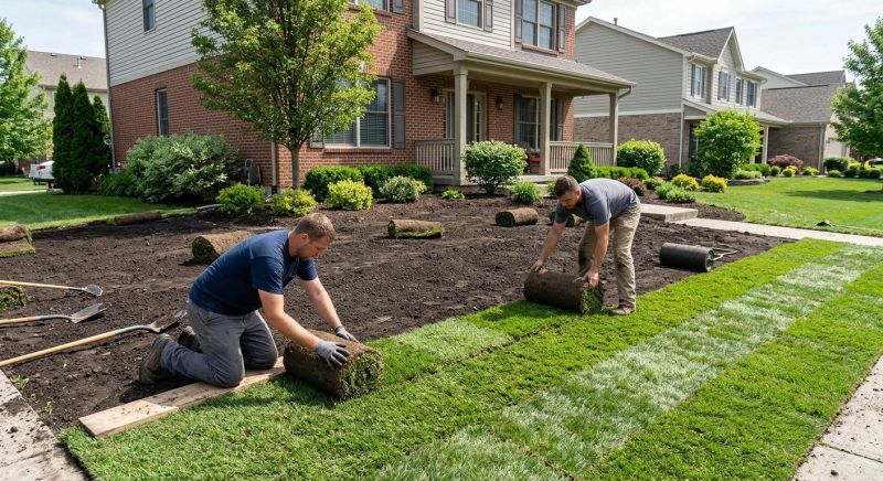 Ryegrass Sod Installation in Aiken, SC